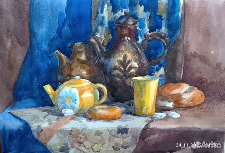 Натюрморт акварелью