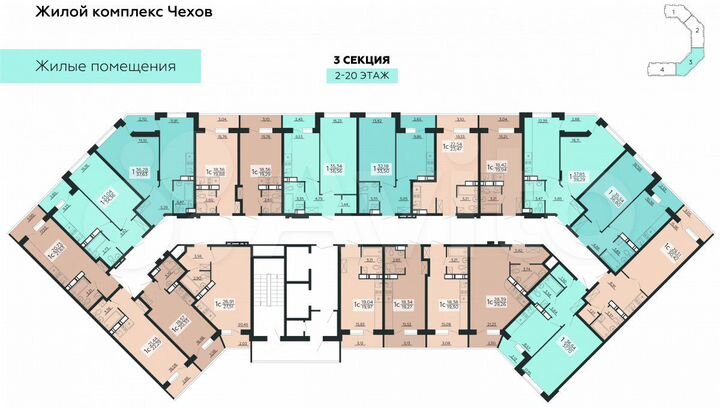 Квартира-студия, 29,1 м², 7/20 эт.