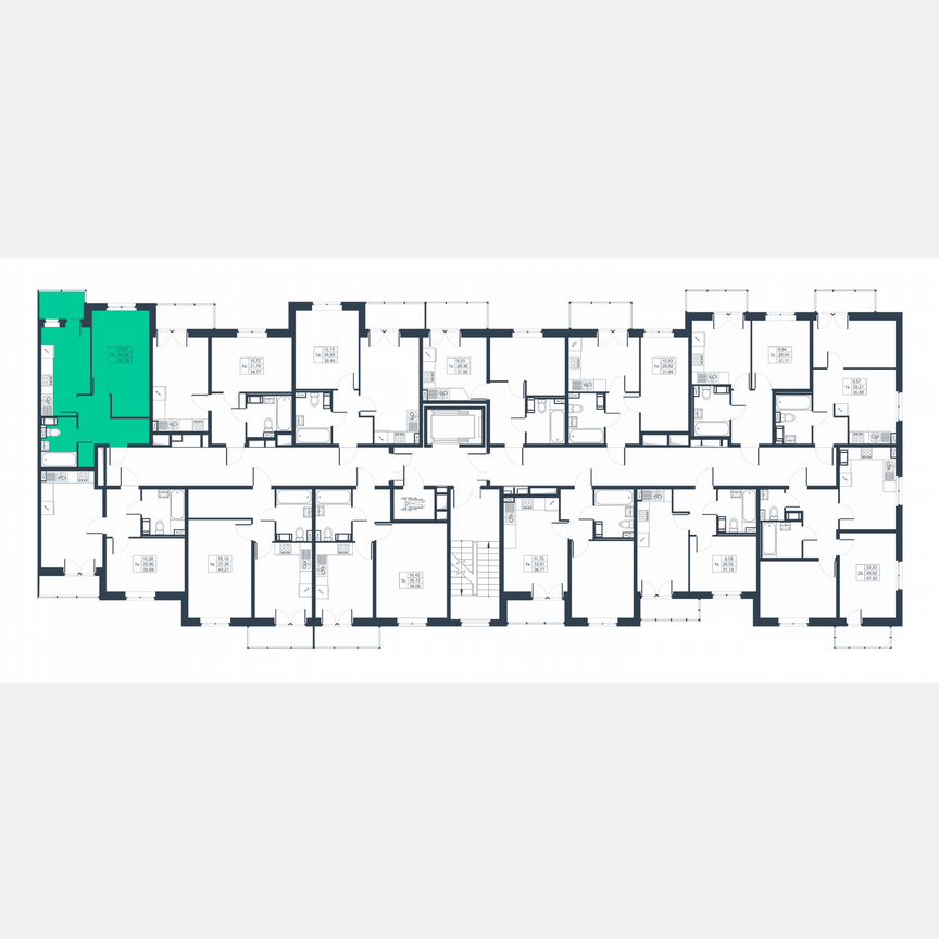 1-к. квартира, 36,4 м², 8/8 эт.