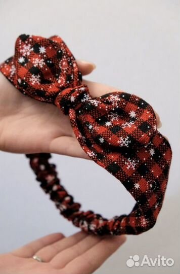 Повязка для волос новая новогодняя
