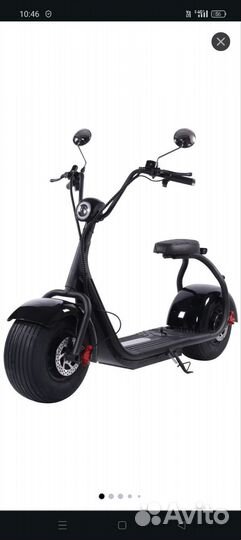 Электросамокат kugoo C2, до 200 кг, черный