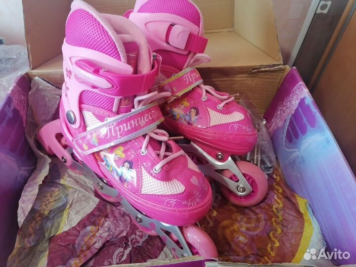 Ролики раздвижные р. 34-37+ защита