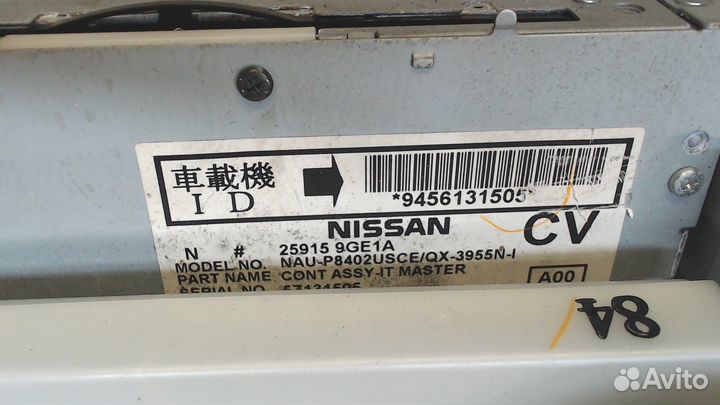 Магнитола Infiniti QX70, 2016