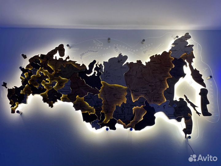 Настенная карта России