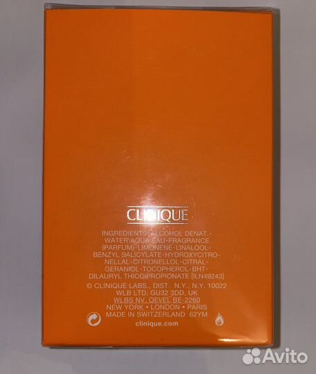 Clinique Happy Туалетная вода(одеколон)