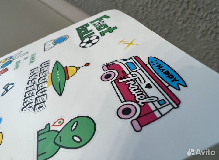 Яркие классные стикеры наклейки