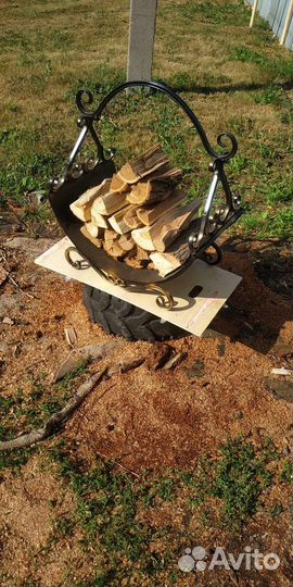 Дровница кованая