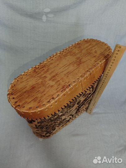 Туес из бересты овальный
