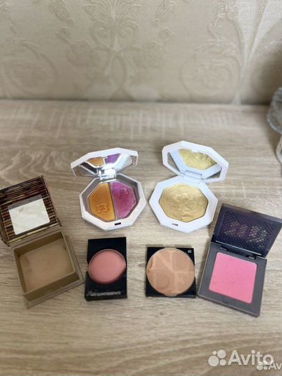 Румяна, хайлайтеры fenty, chanel, dior, benefit