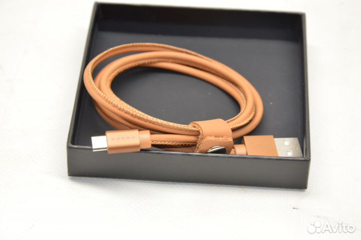Кожаный кабель Bronze (Micro USB - USB) Volvo