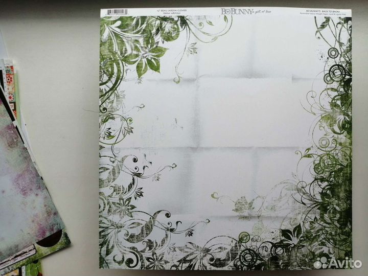 Бумага для скрапбукинга BoBunny (от 1 листа)