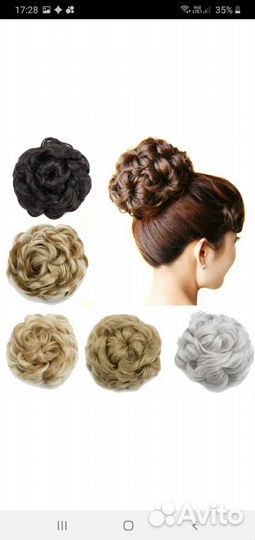 Резинка для волос шиньон