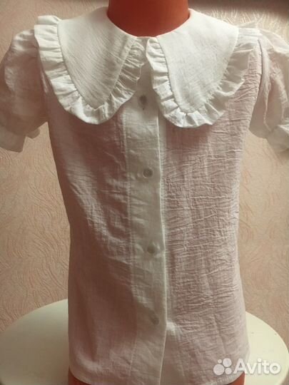 Блузка школьная х/б 100