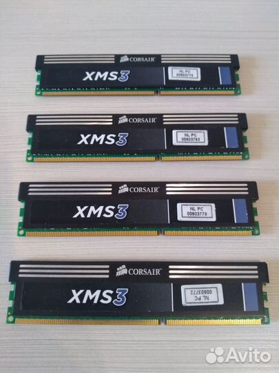 Corsair ддр3 4 планки по 8гб