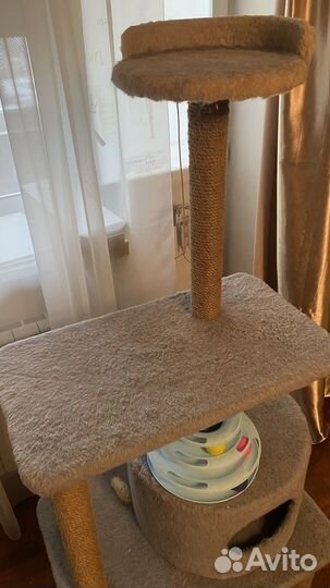 Когтеточка домик для кошки бу