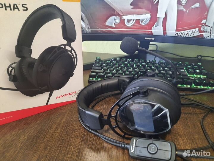 Игровые наушники hyperx cloud alpha s новые