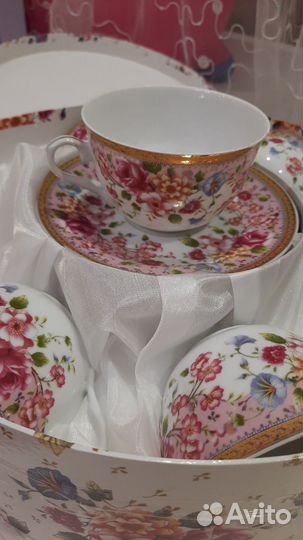 Чайный сервиз estetica фарфор новый