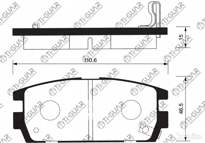 Тормозные колодки TG-1716/PN0479* tiguar