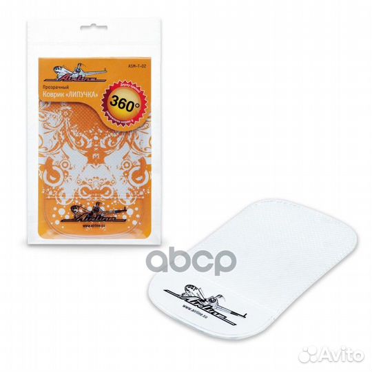 Коврик липучка прозрачный 92*145 мм (ASM-T-02)