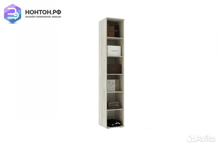 Пенал Ева NEW дуб крафт белый