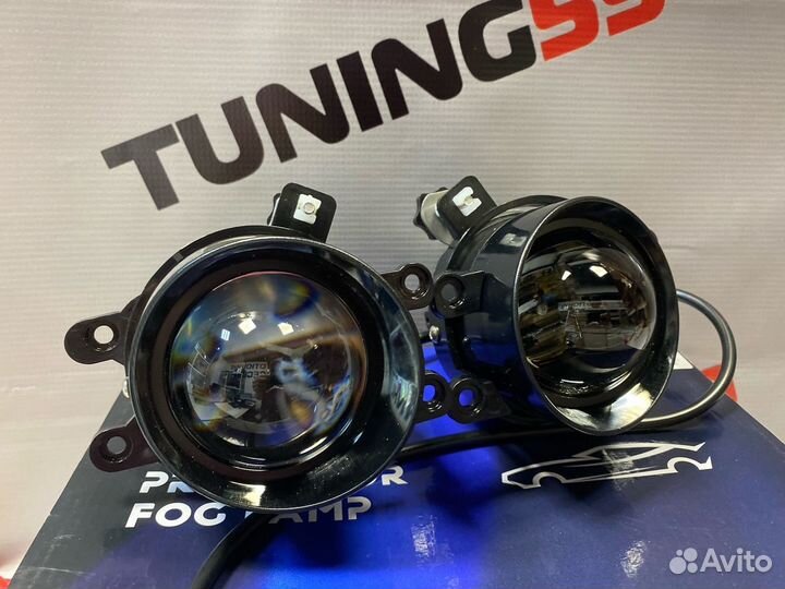 Светодиодные туманки ZMB 70W птф LED линза Toyota