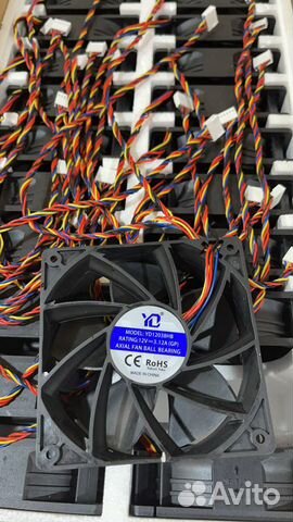 Вентилятор для асика t2t 3.12А 6 pin