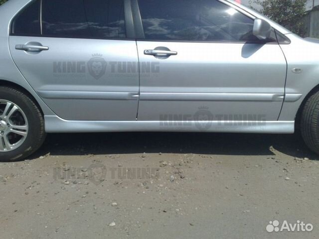 Накладки на пороги Sport 2.0 для Лансер 9