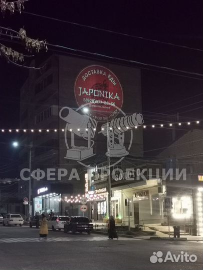 Светодиодные гобо проекторы для внутренней и наруж