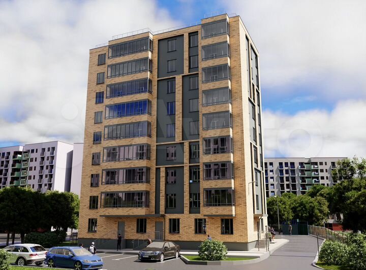 3-к. квартира, 53,6 м², 3/9 эт.