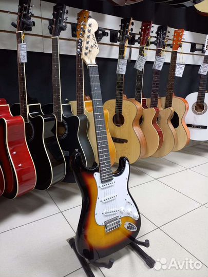 Электрогитара Санберст Новая