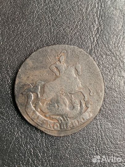 Монета 2 копейки 1758 года