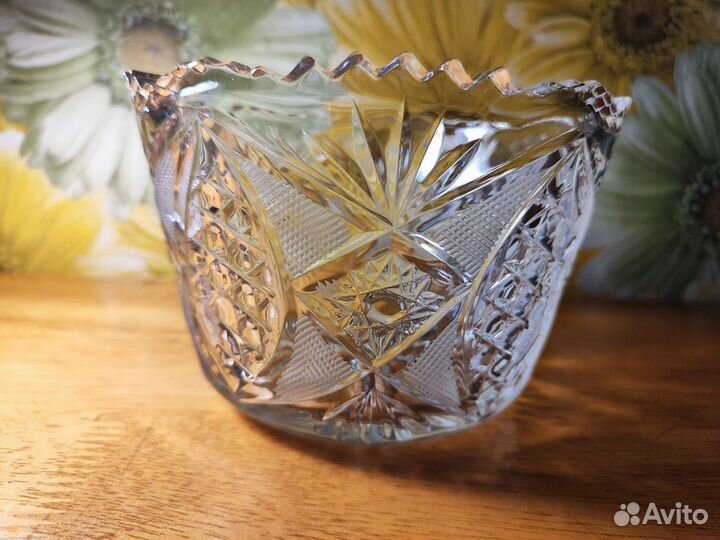 Хрустальная ваза, конфетница, салатник СССР