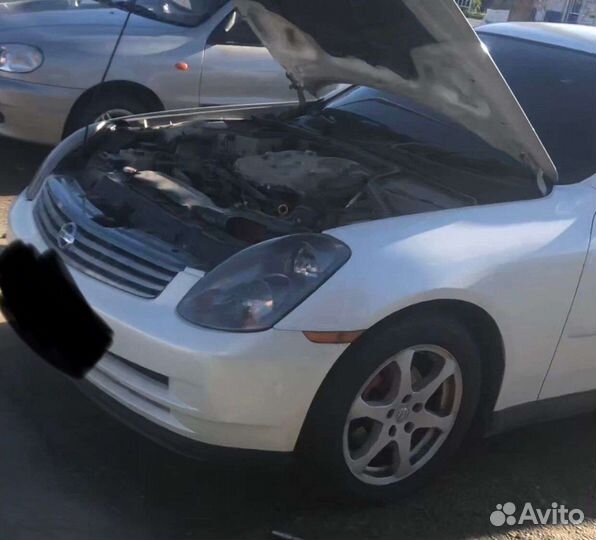 Литые диски r17 на Nissan Skyline