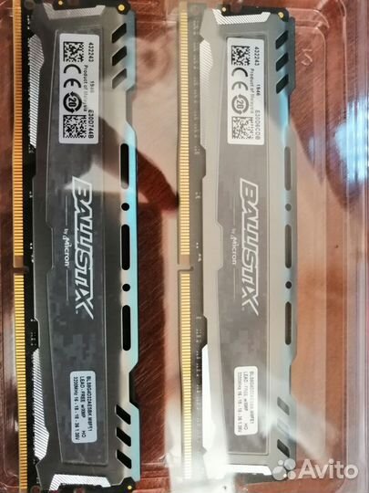 Crucial Ballistix Sport LT 2x8 16gb 3200 мгц