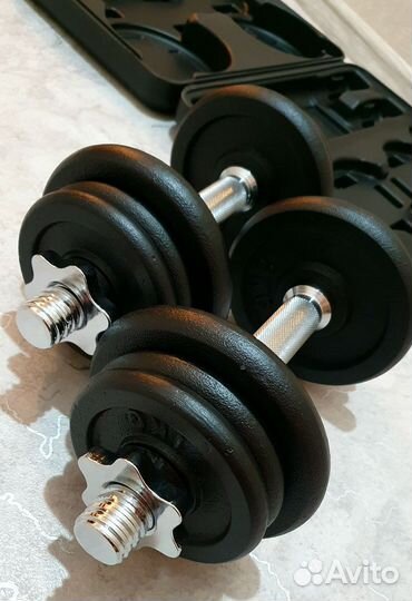 Гантели разборные 20 кг в кейсе новые