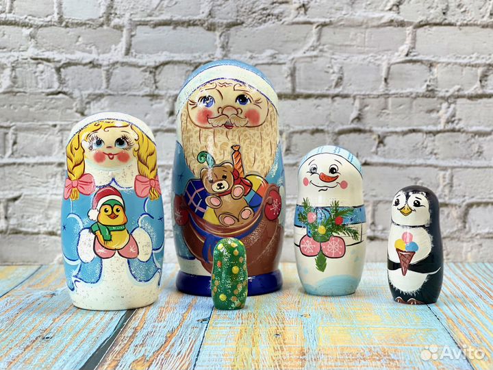 Новогодняя матрешка Дед Мороз