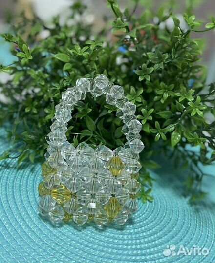 Мини сумочки из бусин ручная работа сувенир