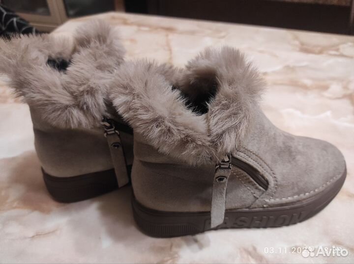 Зимние ботинки размер 37