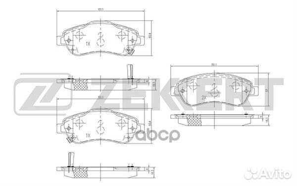 Колодки торм. диск. передн. Honda CR-V III 06