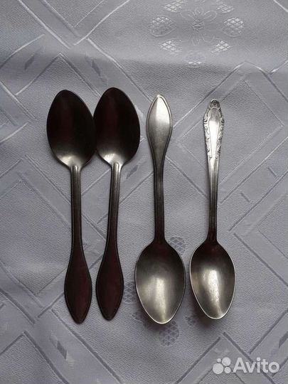 Наборы ложки нерж и мельхиор вилки лопатки