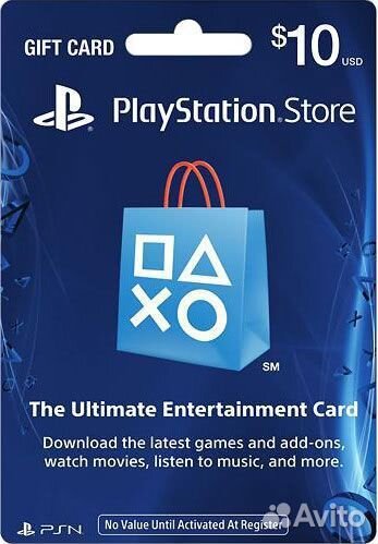 Playstation Stor USA Карты Код пополнения