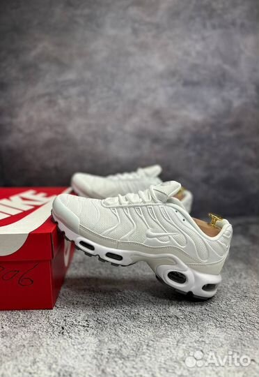 Кроссовки летние Nike Air Tn Plus белые