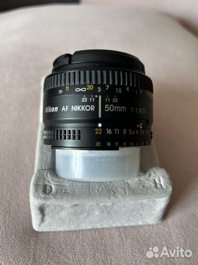 Объектив Nikon nikkor lens af nikkor 50mm f/1.8D