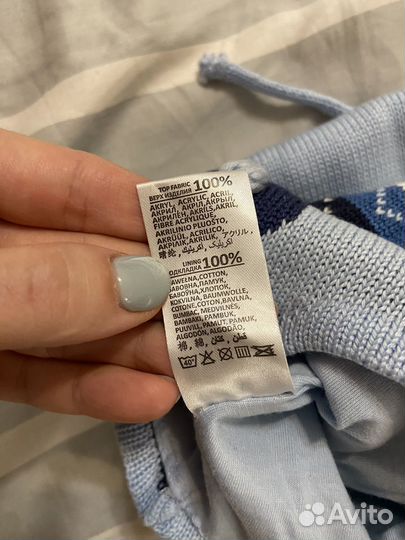 Шапка вязаная детская 44-48