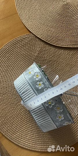 Ведёрко металлическое с ромашками