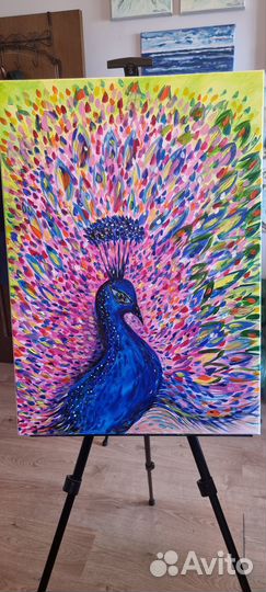 Картина акрилом на холсте