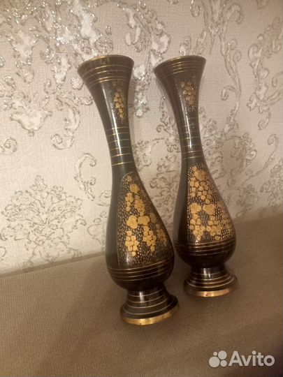 Ваза индия латунь