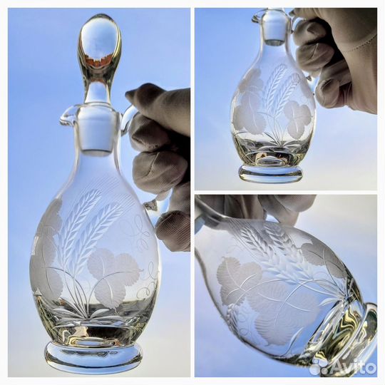 Графинчик старинное стекло Германия