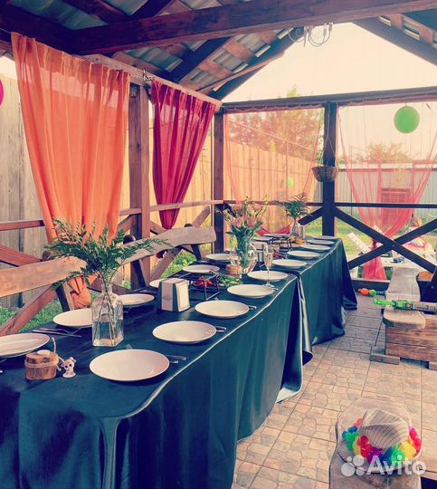 Банкетный зал, беседка, баня, бассейн