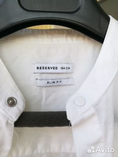Рубашка на мальчика белая reserved, рост 164